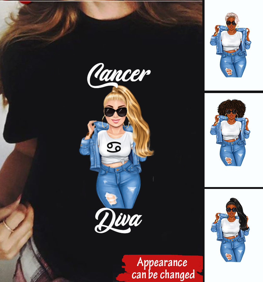 Personalized Cancer shirt, Cancer Birthday T Shirt, customize birthday shirt for woman
