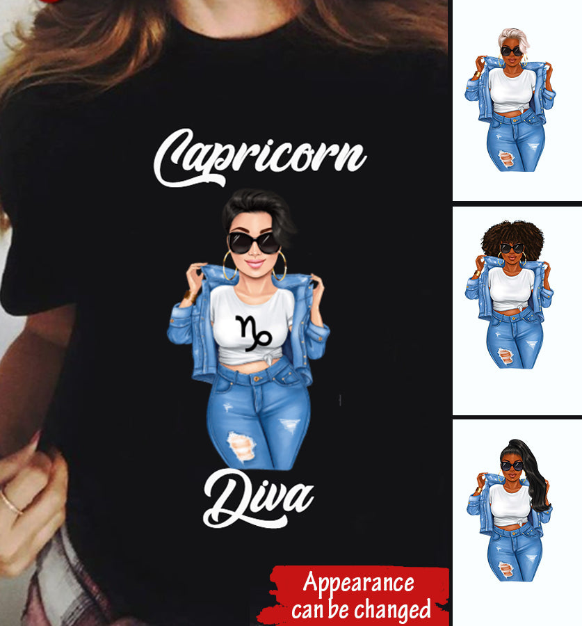 Personalized Capricorn shirt, Capricorn Birthday T Shirt, customize birthday shirt for woman