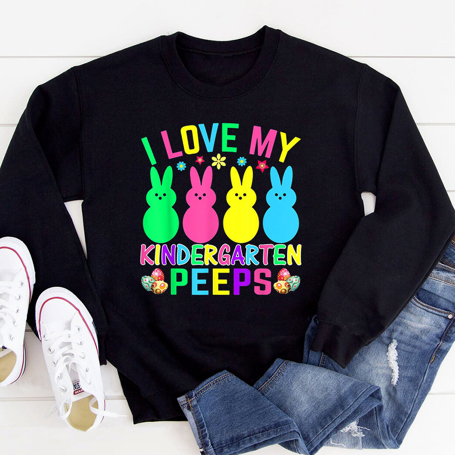 Easter Shirt Teaching My Favorite Peeps Easter Day Funny Teacher Presents T-Shirt Funny Easter Gift