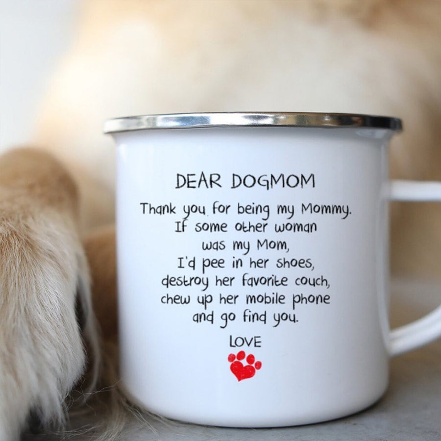 Dear Mum Thanks for Putting Up with A Spoiled Coffee Mug, Mom Mother Tea Cup, Novelty Present for Parents Mom from Daughter Son, Women Mom Gifts for