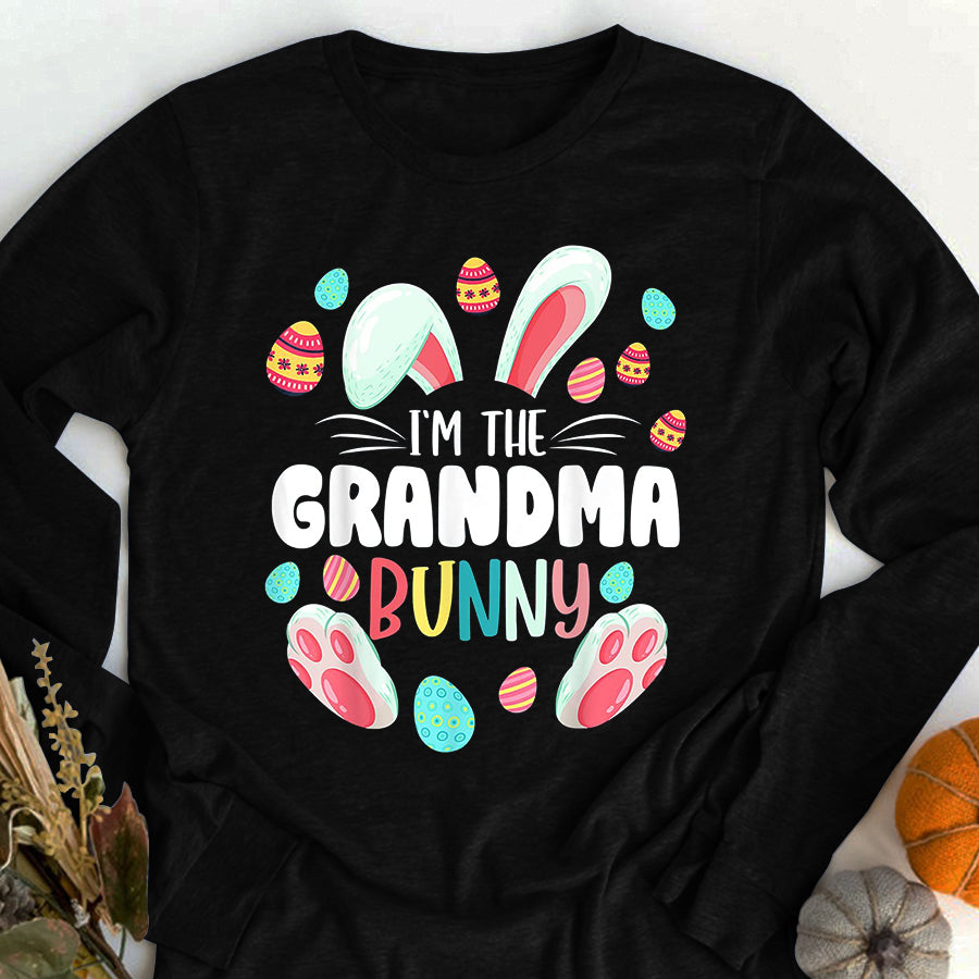 Easter Shirt I&#39;m The Grandma Bunny Matching Family Easter Party T-Shirt Funny Easter Gift