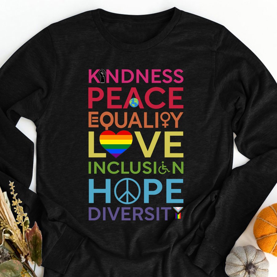 LGBT Shirts, Lgbt Ally Shirt, Rainbow Pride Shirt, Funny LGBT Shirts, Hippie Lover LGBT Shirts Unisex Cotton T Shirt
