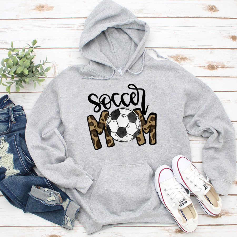 Soccer Mom Shirt Soccer Mom Leopard Funny Soccer Mom Mother&#39;s Day 2022 T-Shirt Mother Day Shirts