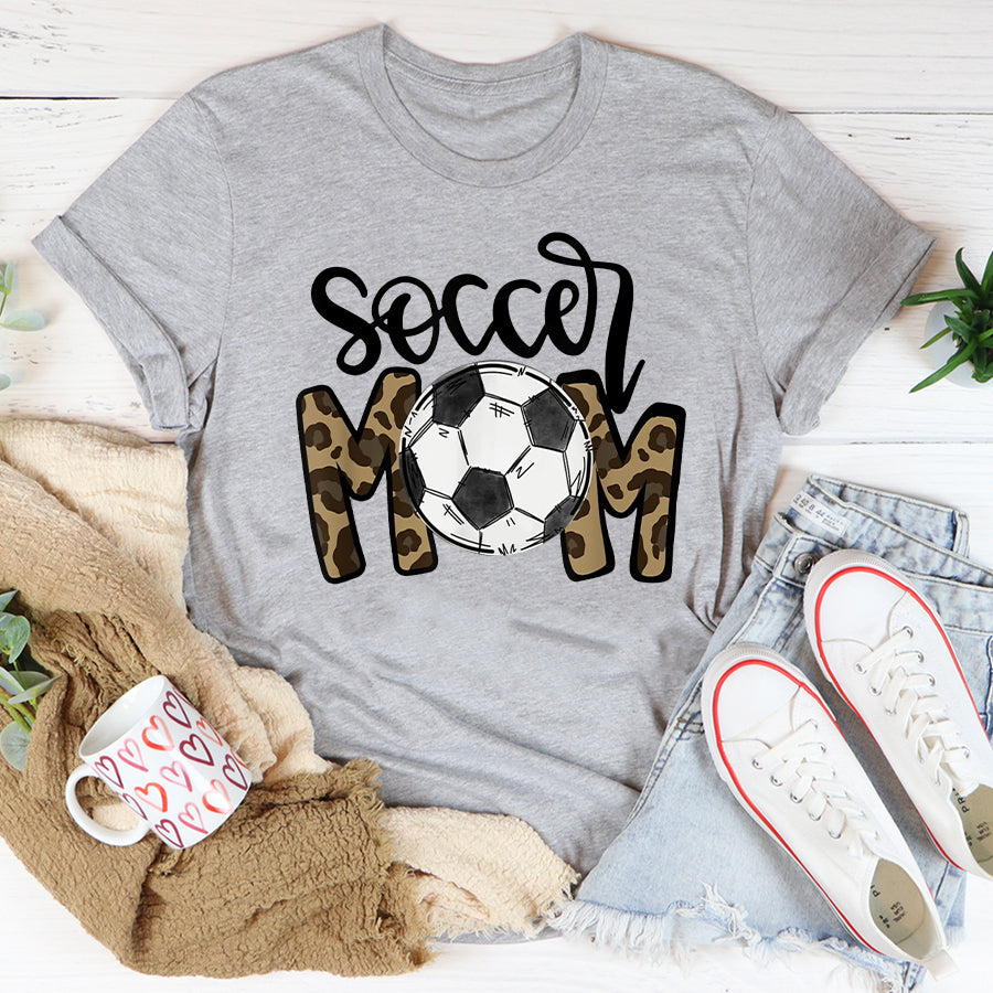 Soccer Mom Shirt Soccer Mom Leopard Funny Soccer Mom Mother's Day 2022 T-Shirt Mother Day Shirts