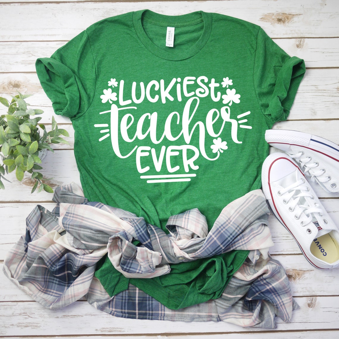 Teacher Patrick Day Shirt, St. Patricks Day Shirt, Shamrock Lucky Lips, Four Leaf Clover, Shamrock Shirts, Patrick&#39;s Day, Irish Tshirt