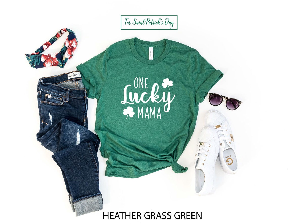 Lucky Mama Shirt, St. Patrick's Day Shirt, Shamrock Shirt, St. Patty's Shirt, Irish Shirt, Shenanigans, Drinking Shirt,