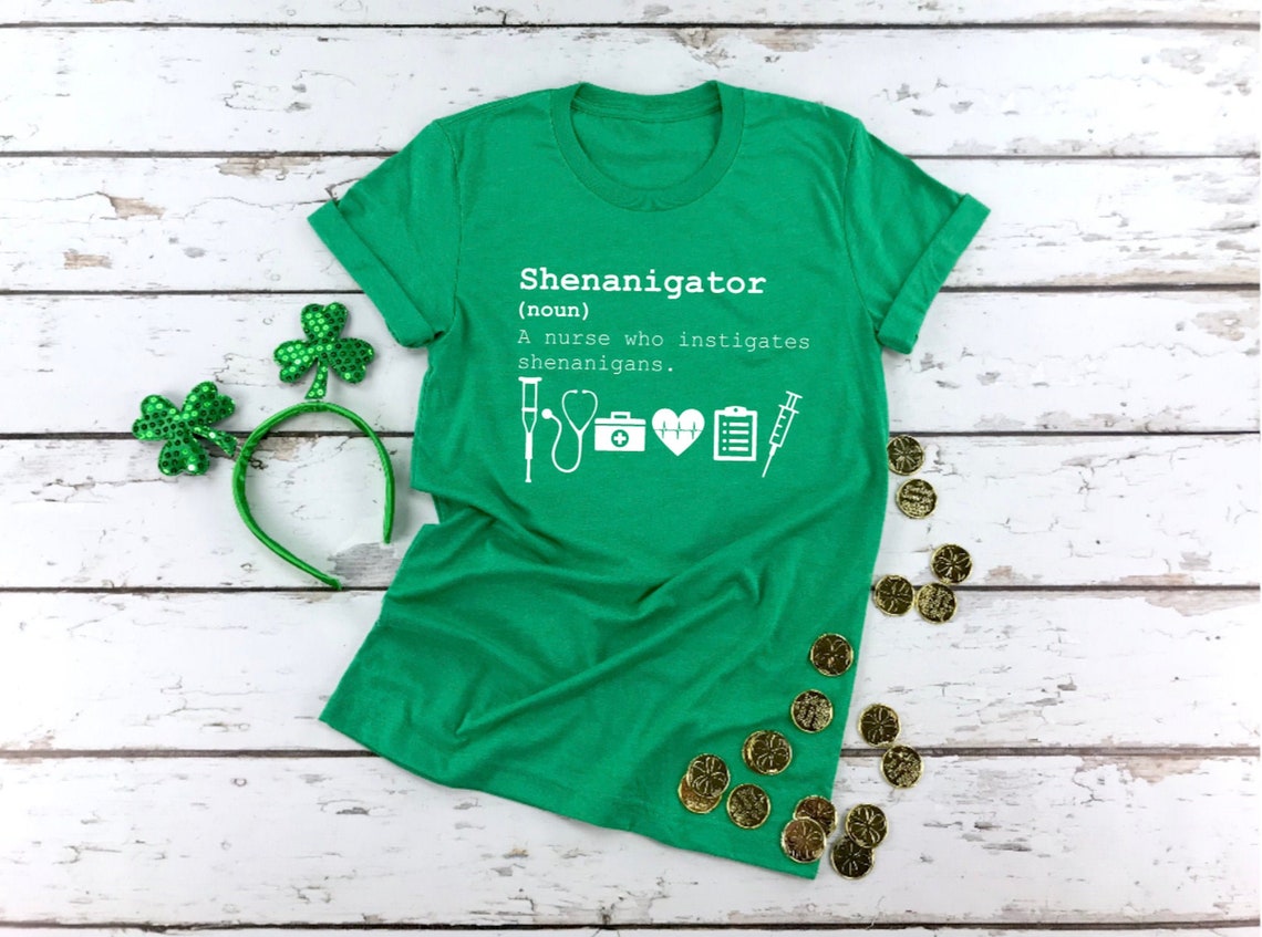 Nurse St. Patrick's Day Shirt, Shamrock Shirt, St. Patty's Shirt, Irish Shirt, Shenanigans, Drinking Shirt,