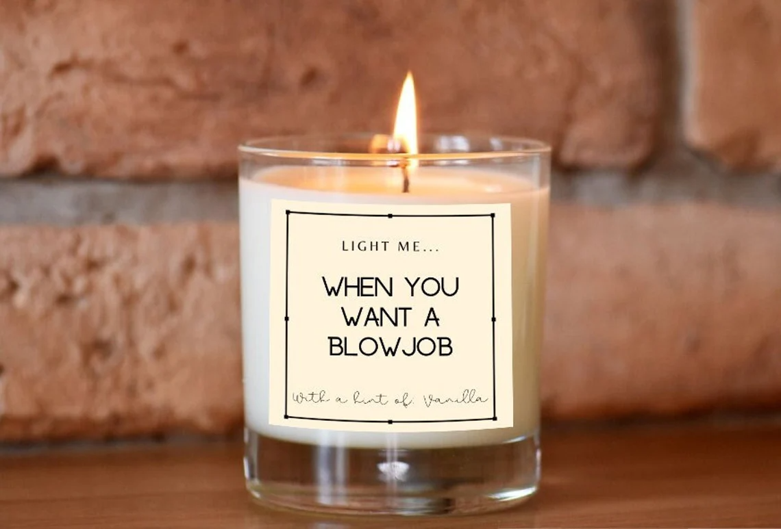 Rude Candle For Boyfriend, Gift For Boyfriend, Candle Or Label, Candle With Funny Quote, Boyfriend Birthday, Husband