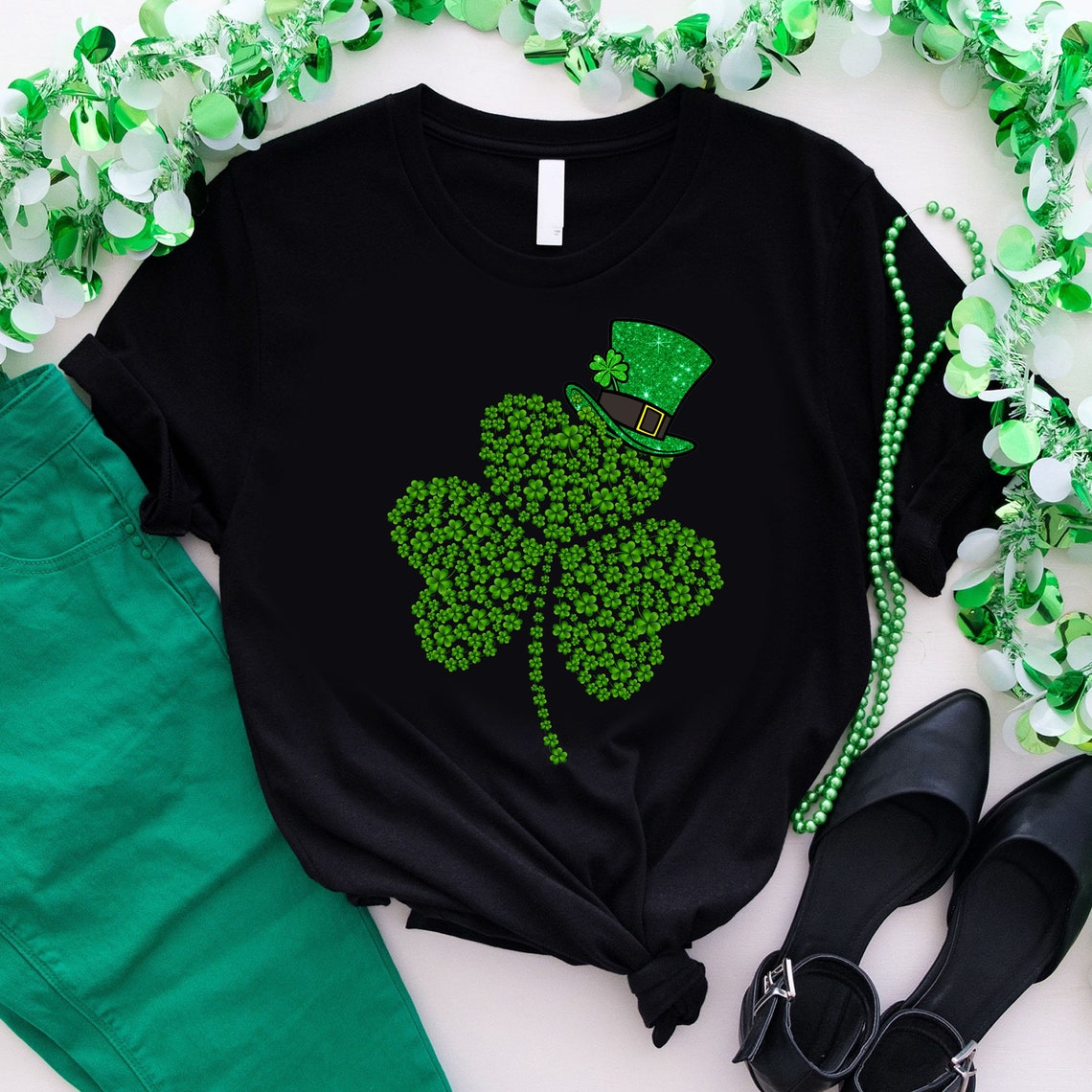 Lucky Shamrock St Patrick&#39;s Day Shirt St Patrick&#39;s Day T-Shirt Matching St Patrick&#39;s Day Lucky Shirt