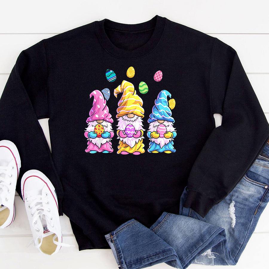Easter Shirt Easter Outfit Easter Girls T-Shirt Gnome Easter Gift For Women