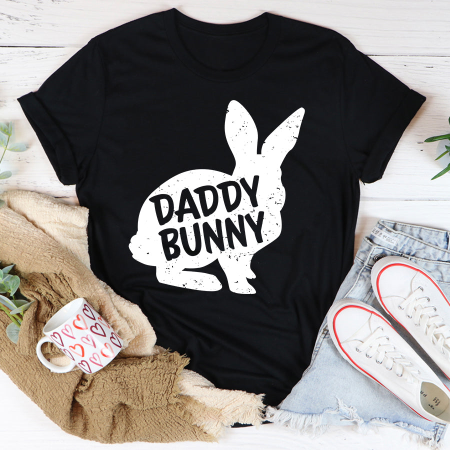 Easter Shirt Daddy Dad Bunny Matching Group Funny Family Easter T-Shirt Funny Easter Gift For Men
