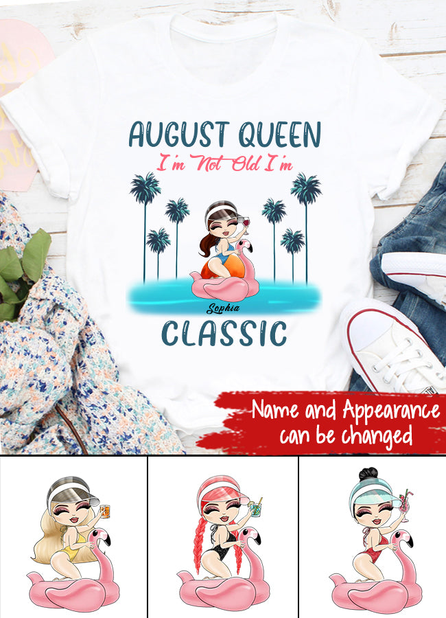 August Birthday Shirt, Custom Birthday Shirt, Queens Born In August, August Birthday Shirts For Woman, August Birthday Gifts , Beach Shirts For Women