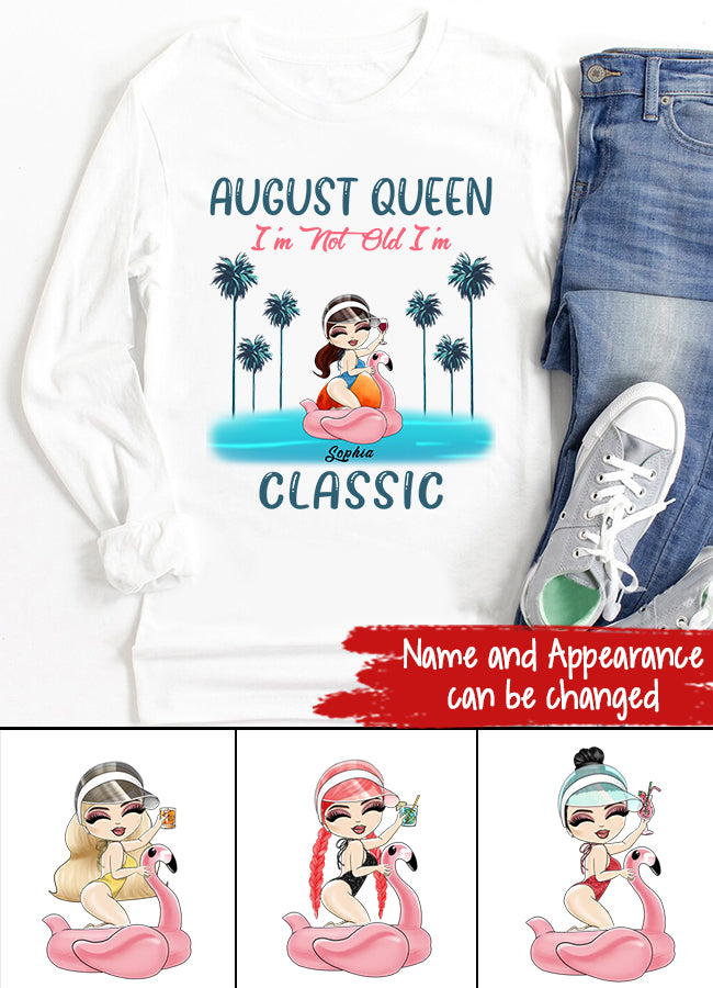 August Birthday Shirt, Custom Birthday Shirt, Queens Born In August, August Birthday Shirts For Woman, August Birthday Gifts , Beach Shirts For Women