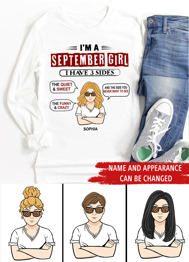 September Birthday Shirt, Custom Birthday Shirt, Queens are Born In September, September Birthday Shirts For Woman, September Birthday Gifts