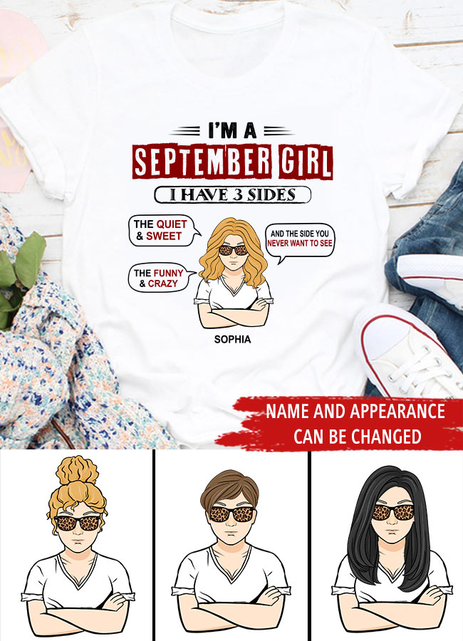 September Birthday Shirt, Custom Birthday Shirt, Queens are Born In September, September Birthday Shirts For Woman, September Birthday Gifts