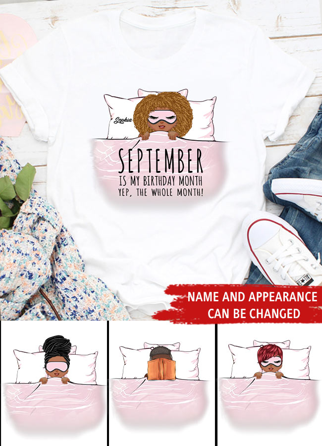 September Birthday Shirt, Custom Birthday Shirt, Queens Born In September, September Birthday Shirts For Woman, September Birthday Gifts