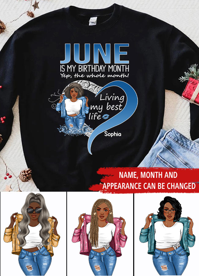June Birthday Shirt, Custom Birthday Shirt, Queens was Born In June, June Birthday Shirts For Woman, June Birthday Gifts