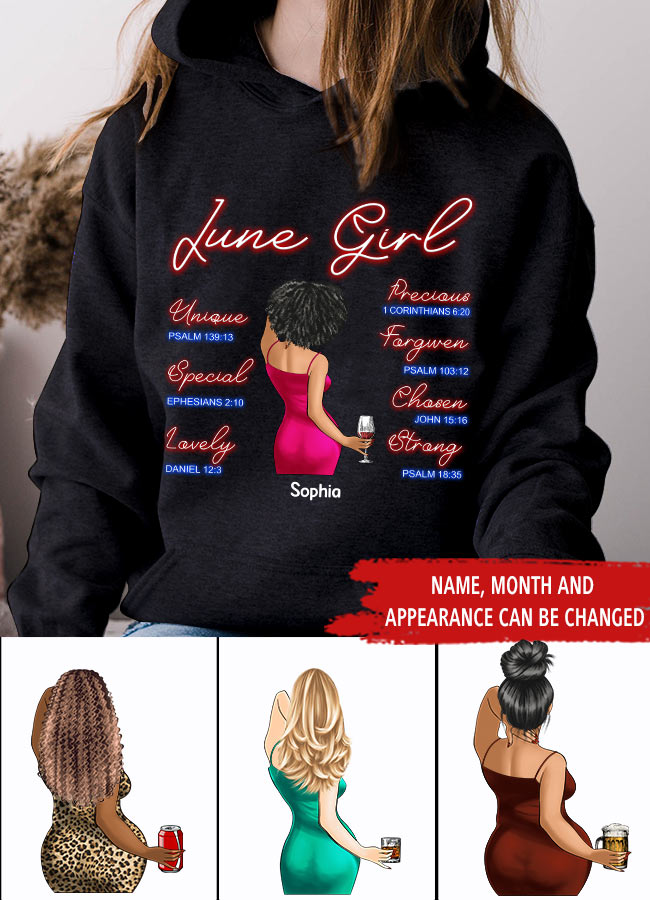 June Birthday Shirt, Custom Birthday Shirt, Queens was Born In June, June Birthday Shirts For Woman, June Birthday Gifts