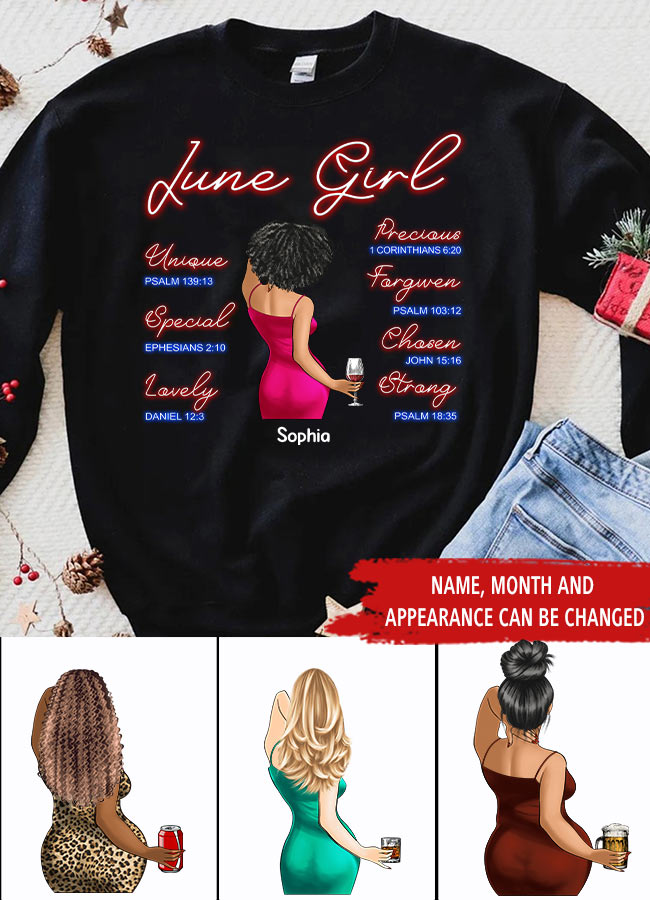June Birthday Shirt, Custom Birthday Shirt, Queens was Born In June, June Birthday Shirts For Woman, June Birthday Gifts