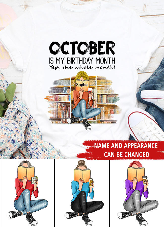 October Birthday Shirt, Custom Birthday Shirt, Queens are Born In October, October Birthday Shirts For Woman, October Birthday Gifts