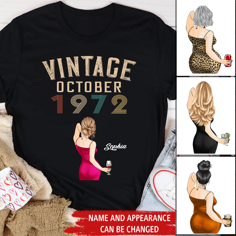 October Birthday Shirt, Custom Birthday Shirt, Queens Born In October, October Birthday Shirts For Woman, October Birthday Gifts