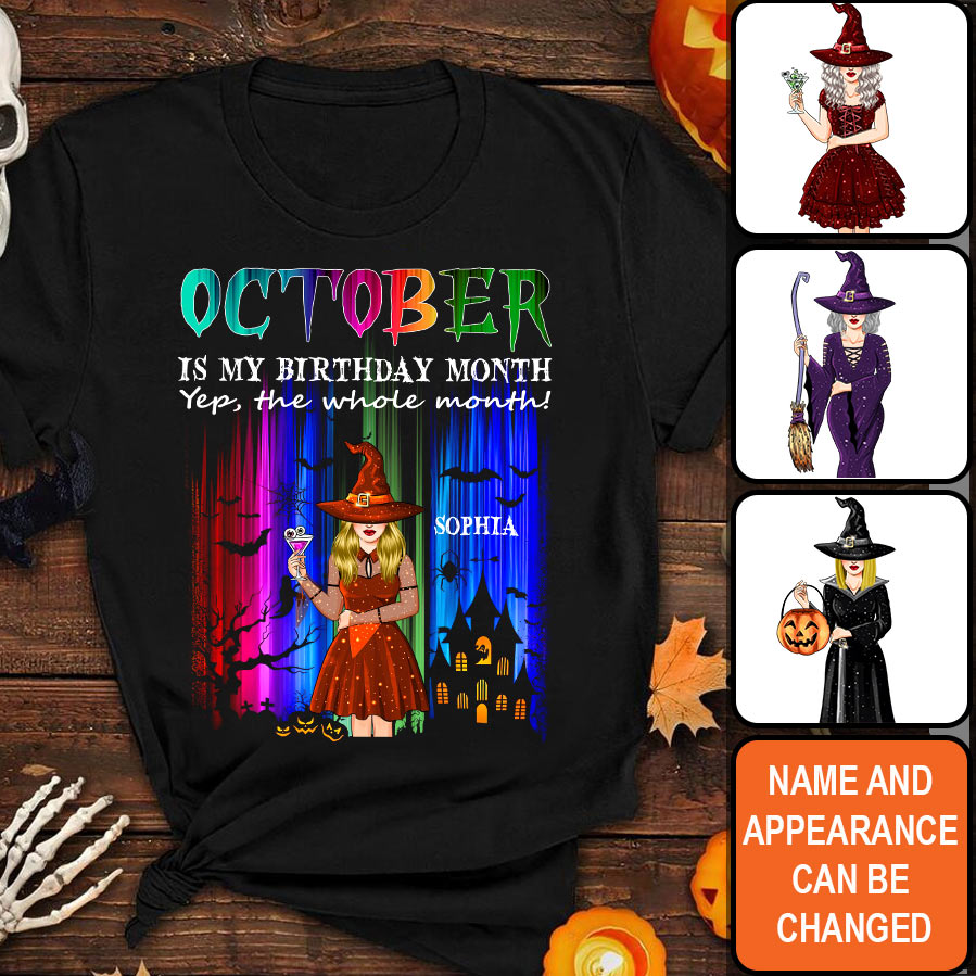 Custom Birthday Shirt, Queens Are Born In October, October Birthday Shirts For Woman, October Birthday Gifts