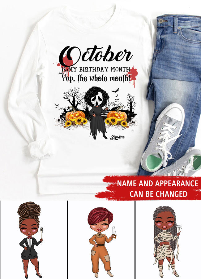 October Birthday Shirt, Custom Birthday Shirt, Queens are Born In October, October Birthday Shirts For Woman, October Birthday Gifts