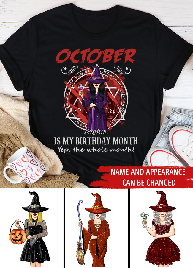 October Birthday Shirt, Custom Birthday Shirt, Queens Born In October, October Birthday Shirts For Woman, October Birthday Gifts