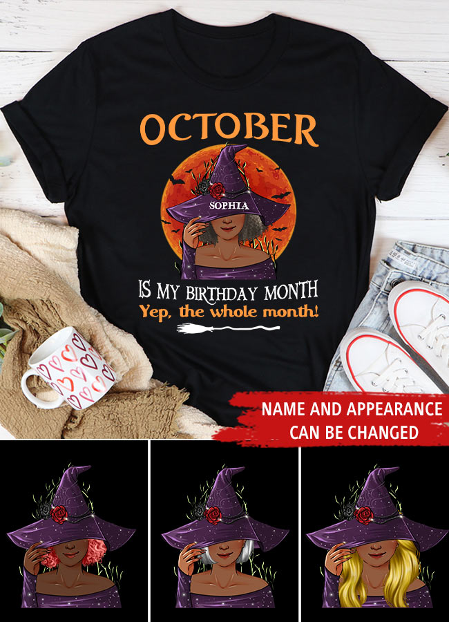 October Birthday Shirt, Custom Birthday Shirt, Queens Born In October, October Birthday Shirts For Woman, October Birthday Gifts