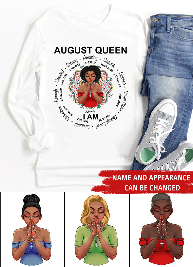August Birthday Shirt, Custom Birthday Shirt, Queens are Born In August, August Birthday Shirts For Woman, August Birthday Gifts