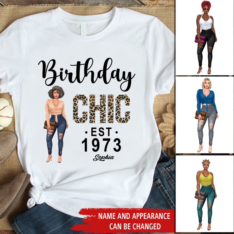 50th Birthday Shirts, Custom Birthday Shirts, Turning 50 Shirt, Gifts For Women Turning 50, 50 And Fabulous Shirt, 1973 Shirt