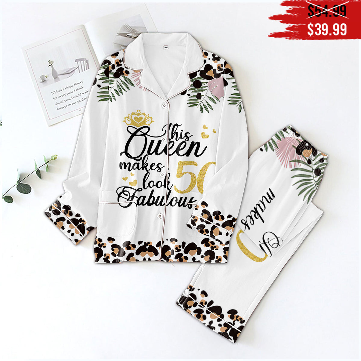 50th Birthday Gifts Ideas 50th Birthday Shirt For Her Back In 1973 Turning 50 Birthday Pajamas 50th Birthday Women&#39;s Pajamas Set For Woman