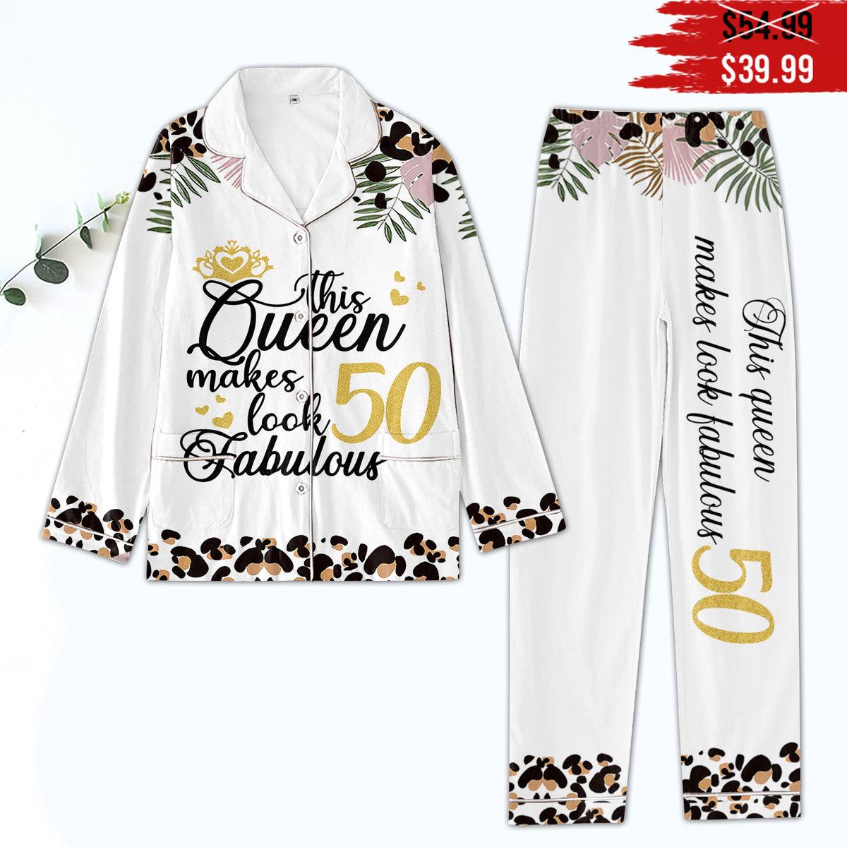50th Birthday Gifts Ideas 50th Birthday Shirt For Her Back In 1973 Turning 50 Birthday Pajamas 50th Birthday Women&#39;s Pajamas Set For Woman