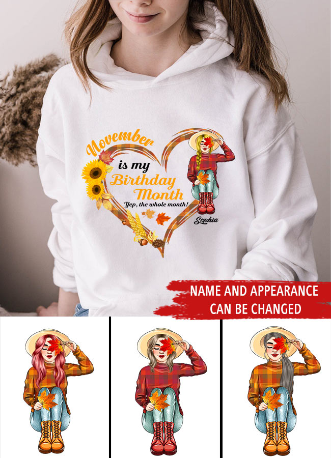 November Birthday Shirt, Custom Birthday Shirt, November Birthday Shirts For Woman, November Birthday Gifts