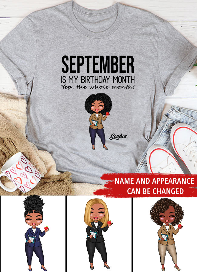 September Birthday Shirt, Custom Birthday Shirt, Queens are Born In September, September Birthday Shirts For Woman, September Birthday Gifts