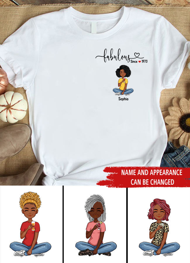 50th Birthday Shirts For Her, Personalised 50th Birthday Gifts, 1973 T Shirt, 50 And Fabulous Shirt, 50th Birthday Shirt Ideas