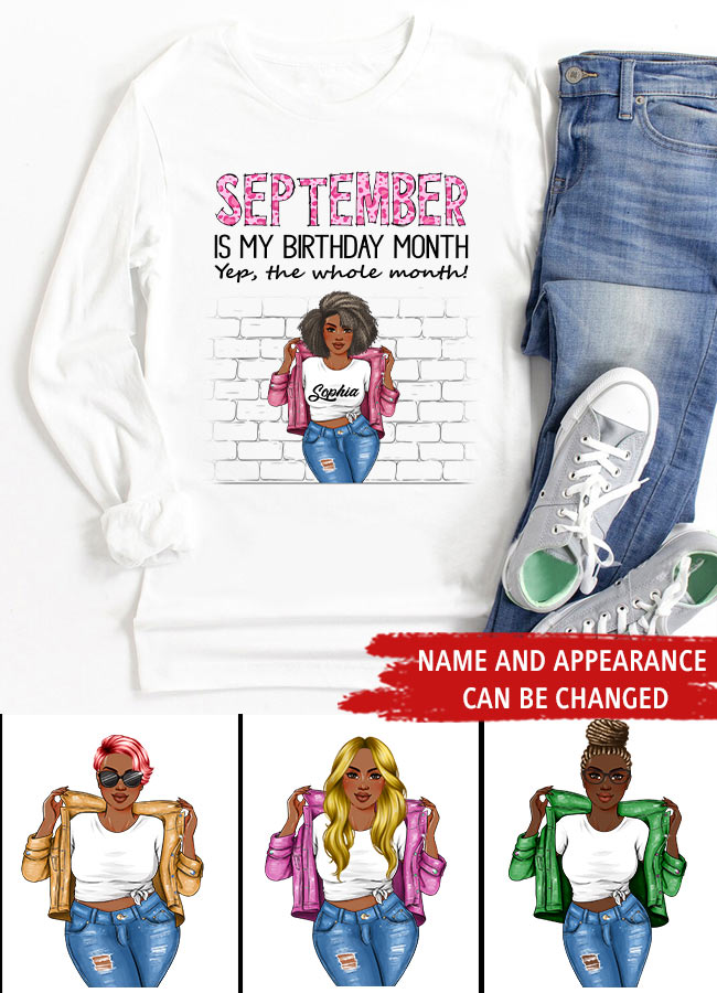 September Birthday Shirt, Custom Birthday Shirt, Queens are Born In September, September Birthday Shirts For Woman, September Birthday Gifts