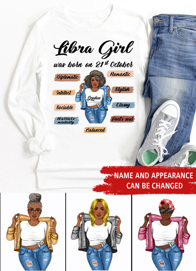 Custom Birthday Shirt, Libra Zodiac t shirt, Libra Birthday shirt, Libra t shirts for ladies, Libra queen t shirt, Libra Queen Birthday Shirt