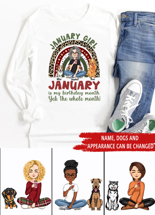 January Birthday Shirt, Custom Birthday Shirt, Queens was Born In January, January Birthday Shirts For Woman, January Birthday Gifts