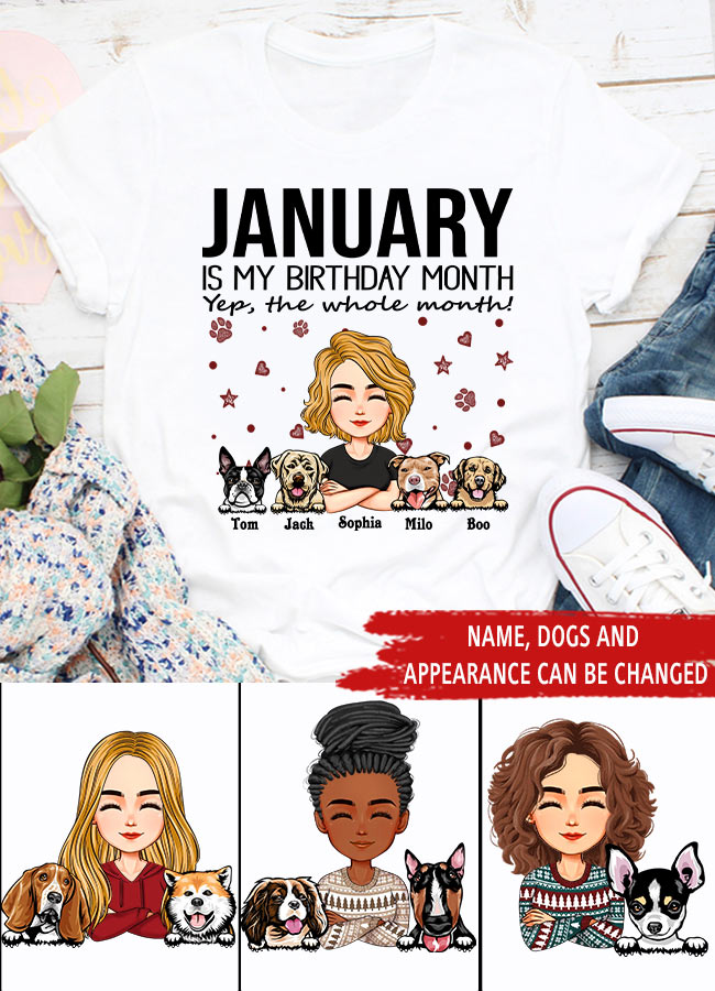 January Birthday Shirt, Custom Birthday Shirt, Queens Are Born In January, January Birthday Shirts For Woman, January Birthday Gifts