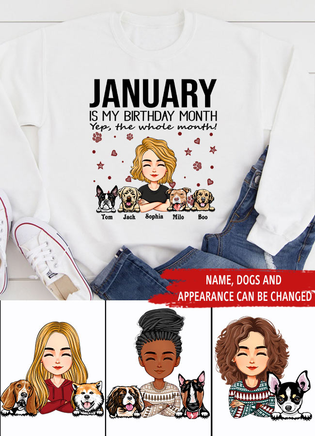 January Birthday Shirt, Custom Birthday Shirt, Queens Are Born In January, January Birthday Shirts For Woman, January Birthday Gifts