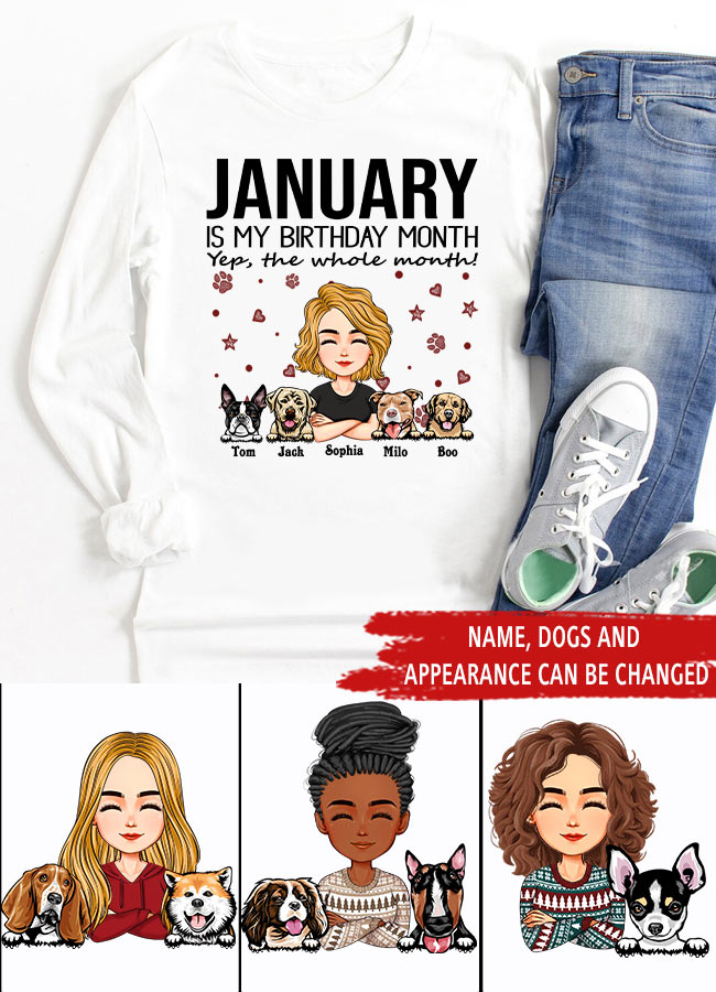January Birthday Shirt, Custom Birthday Shirt, Queens Are Born In January, January Birthday Shirts For Woman, January Birthday Gifts