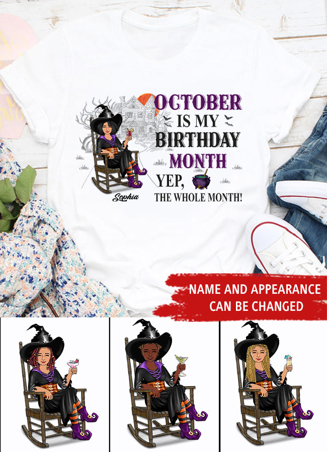 October Birthday Shirt, Custom Birthday Shirt, Queens are Born In October, October Birthday Shirts For Woman, October Birthday Gifts