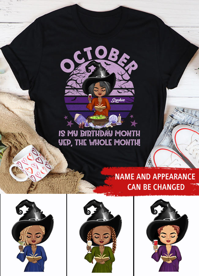 October Birthday Shirt, Custom Birthday Shirt, Queens Are Born In October, October Birthday Shirts For Woman, October Birthday Gifts