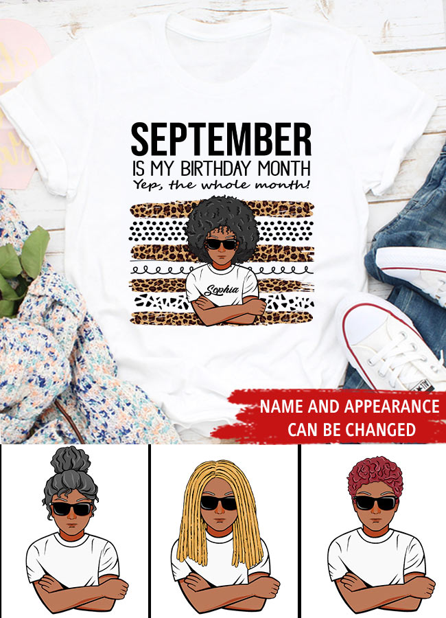 September Birthday Shirt, Custom Birthday Shirt, Queens are Born In September, September Birthday Shirts For Woman, September Birthday Gifts