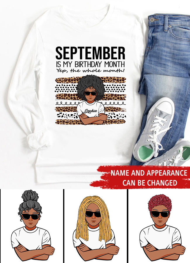 September Birthday Shirt, Custom Birthday Shirt, Queens are Born In September, September Birthday Shirts For Woman, September Birthday Gifts
