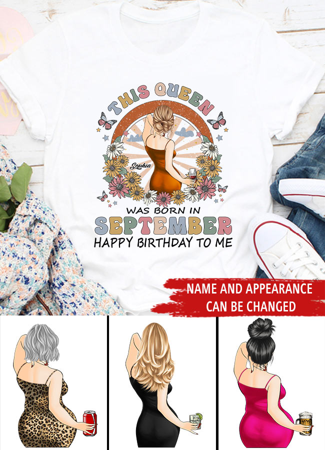 September Birthday Shirt, Custom Birthday Shirt, September Birthday Shirts For Woman, September Birthday Gifts