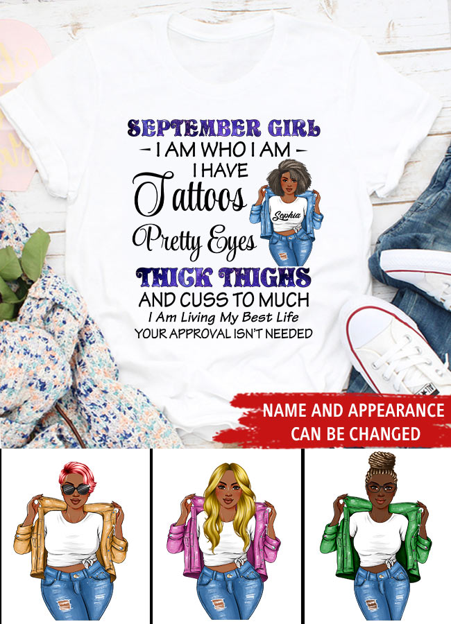 September Birthday Shirt, Custom Birthday Shirt, Queens are Born In September, September Birthday Shirts For Woman, September Birthday Gifts