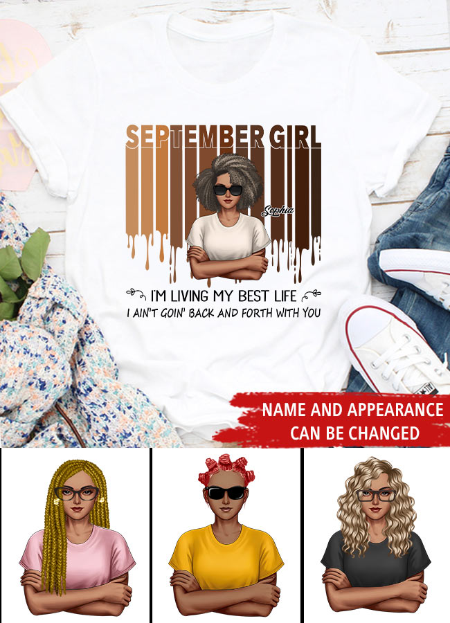 September Birthday Shirt, Custom Birthday Shirt, Queens are Born In September, September Birthday Shirts For Woman, September Birthday Gifts