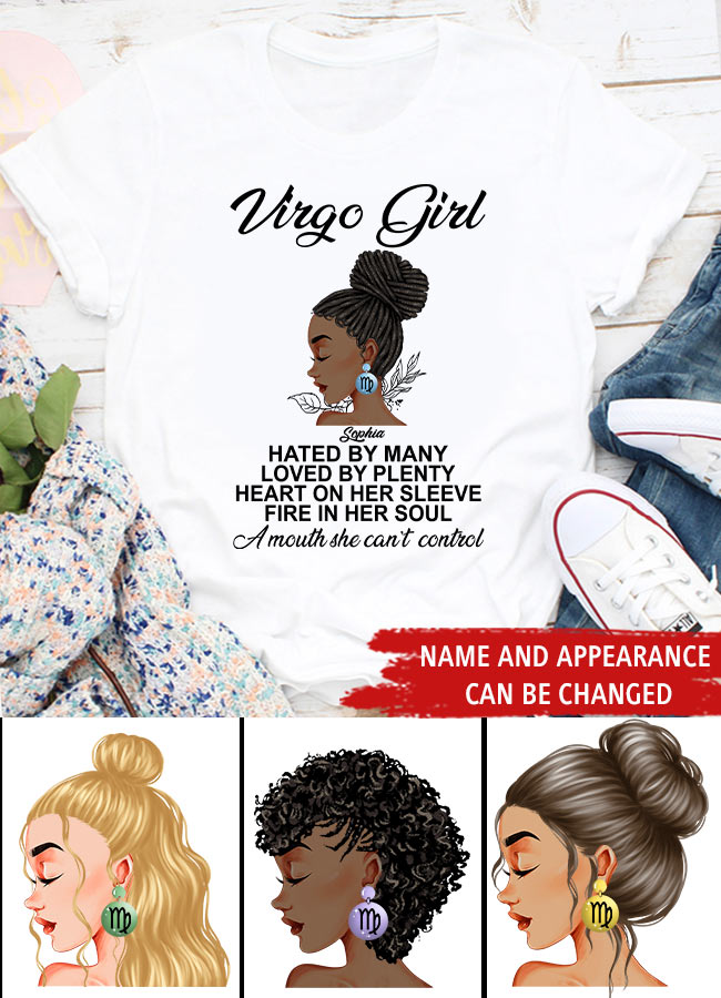 Custom Birthday Shirt, Virgo Zodiac t shirt, Virgo Birthday shirt, Virgo t shirts for ladies, Virgo queen t shirt, Virgo Queen Birthday shirt